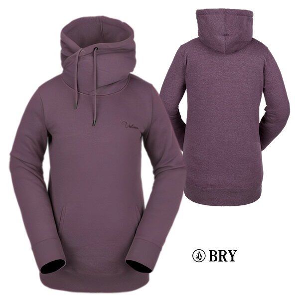 セカンドブランドの23-24 レディース VOLCOM フードパーカー TOWER P/O FLEECE H4152405: 正規品/スノーボードウエア/ボルコム/ウェア/スノボ/snow｜アングル3