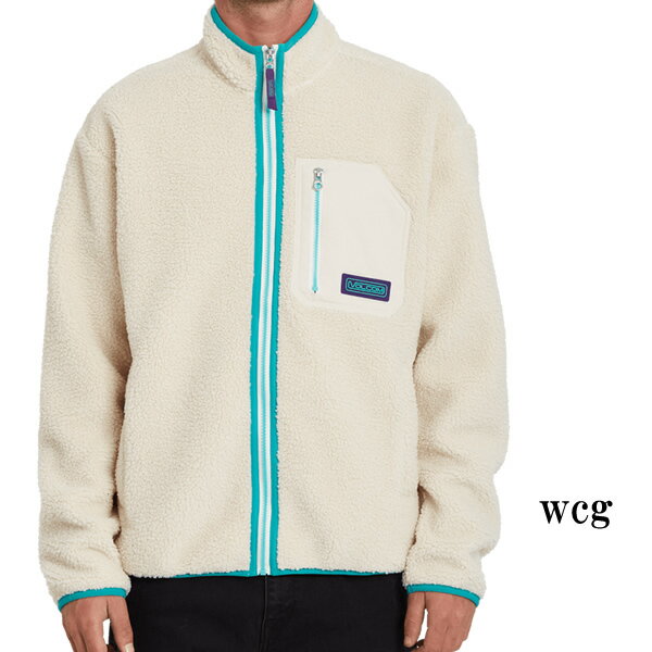 Sのみ VOLCOM フリースジャケット MUZZER FUZZAR ZIP a4832105: 国内正規品/メンズ/ボルコム/cat-fs
