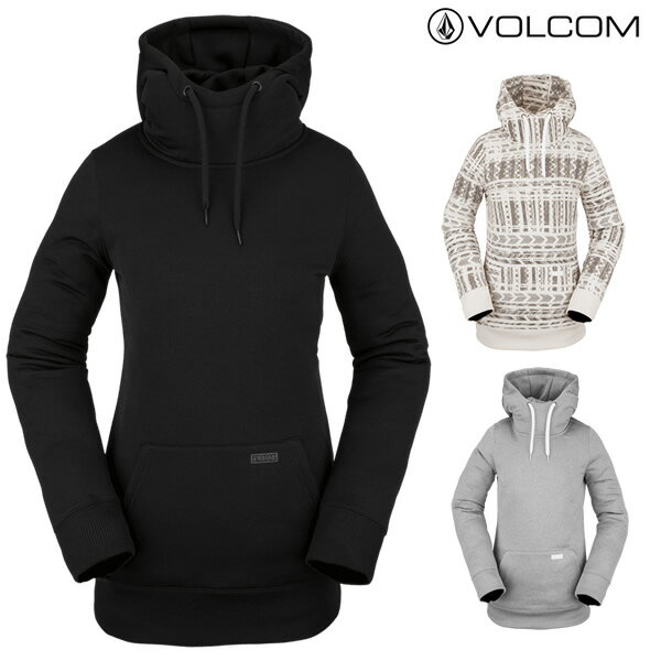 21-22 レディース VOLCOM フードパーカー YERBA PULLOVER FLEECE h4152203: 正規品/スノーボードウエア/ボルコム/ウェア/スノボ/snow