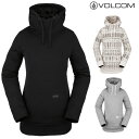 「全品5-10倍 16日08時迄」21-22 レディース VOLCOM フードパーカー YERBA PULLOVER FLEECE h4152203: 正規品/スノーボードウエア/ボルコム/ウェア/スノボ/snow