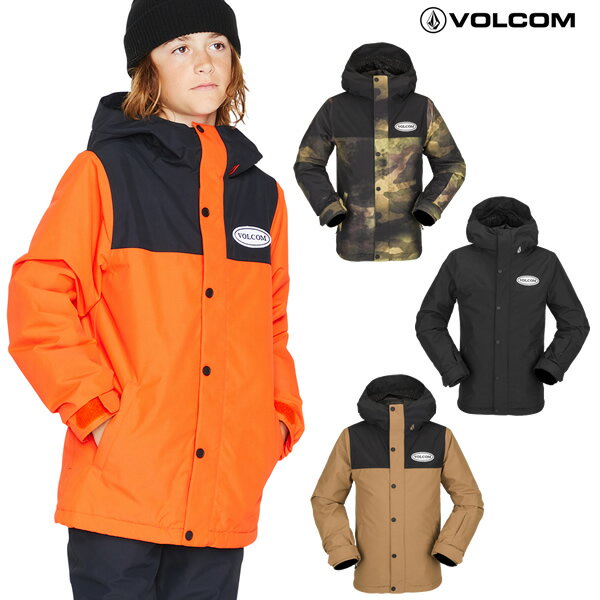 22-23 子供用 VOLCOM ジャケット STONE.91 INSULATED JACKET I0452302: 正規品/ジュニア/キッズ/ボルコム/スノーボードウエア/ウェア/スノボ/snow
