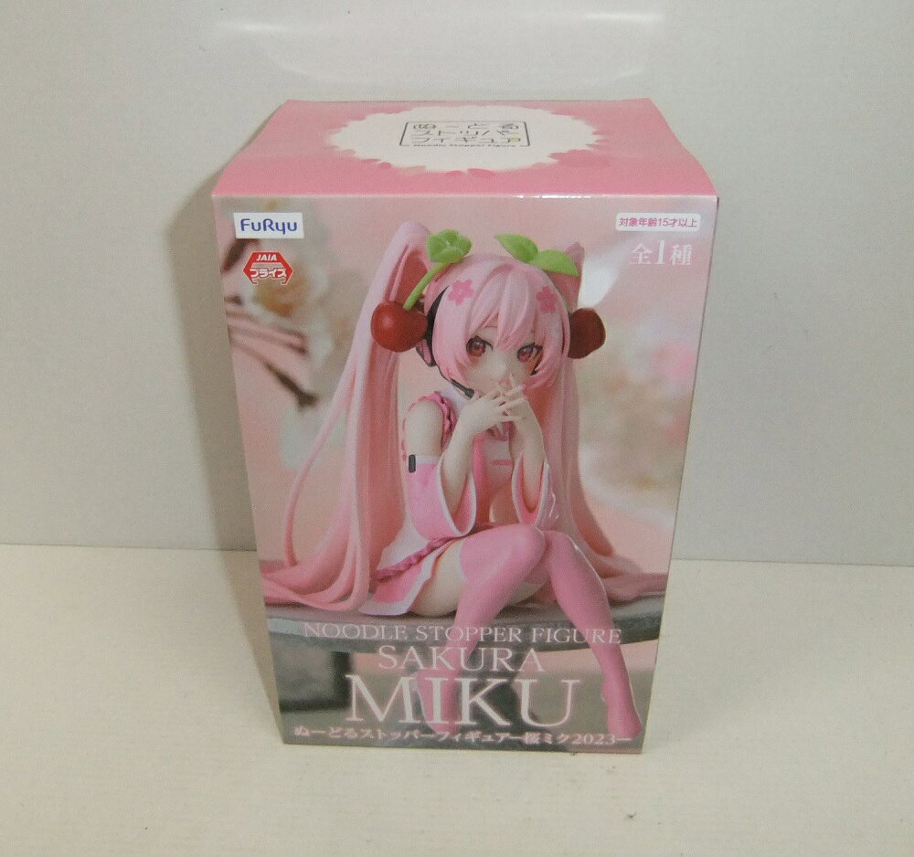 希少ぬーどるフィギュア 白、ピンク2体セット 未開封 新品未開封】 桜ミク2025ウィンク ぬーどるストッパーフィギュア 2体
