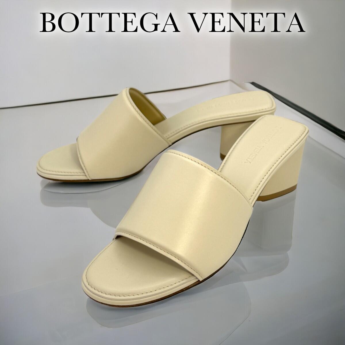 ボッテガヴェネタ THE BAND レザー サンダル ヒール高 5.5cm レディース 651378 VBSL0 9031 BOTTEGA VENETA ボッテガ シューズ 靴 【新品】 【正規品】 【送料無料】 【プレゼント】 【ギフト】 【ギフトラッピング無料】