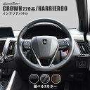 【GW限定5 OFFセール】クラウン 220系 ハリアー80系 ステアリングパネルアンダーパネル 全3色 トヨタ CROWN HARRIER セカンドステージ カスタム パーツ アクセサリー ドレスアップ インテリア