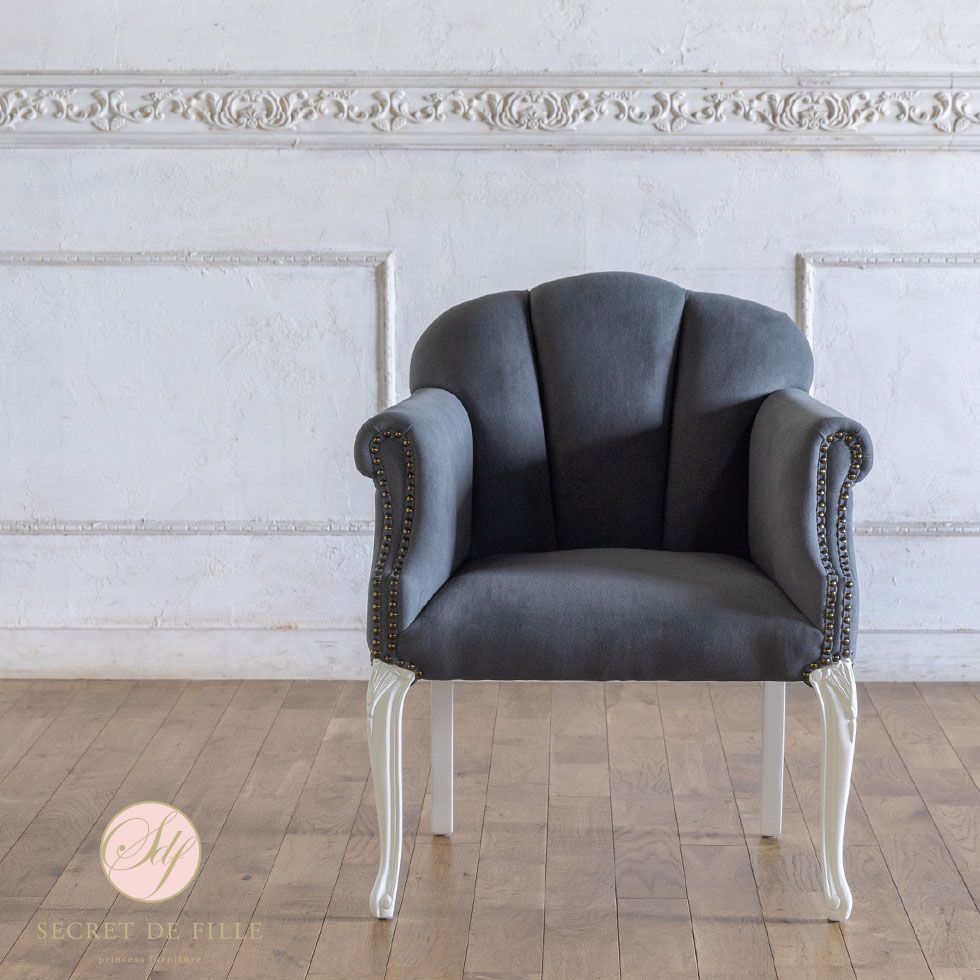 貝殻 チェア シェル アームチェア かわいい 姫系 ロココ 家具 フレンチ ヨーロッパ 激安 椅子 イス いす イギリス エステ サロン 店舗什器 美容室 カフェ レストラン 飲食 ホテル アパレル インスタ 映え ひとりがけ 一人掛け 一人用 肘付き椅子 リプロ B 65*60*75