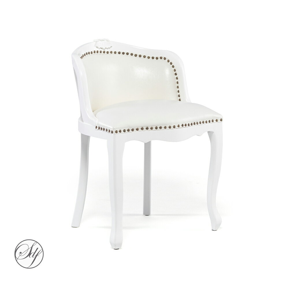 姫系 家具 かわいい ロココ 調 猫脚 エステ アンティーク 風 ゴージャス シャビーシック フレンチ ゴシック ヨーロピアン エレガント 猫足 椅子 ロマンチック プリンセス おしゃれ インテリア イギリス| チェア ホワイト チェアー イス いす デスクチェア 白 リプロ 45*45*70