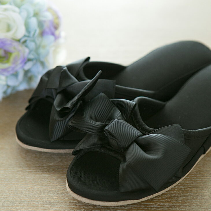 姫系 家具 ルームシューズ スリッパ ルームサンダル スイート ガーリー リボン ファー 雑貨 インテリア 高級 デザイナーズ ロマンチック プリンセス エレガントのサムネイル