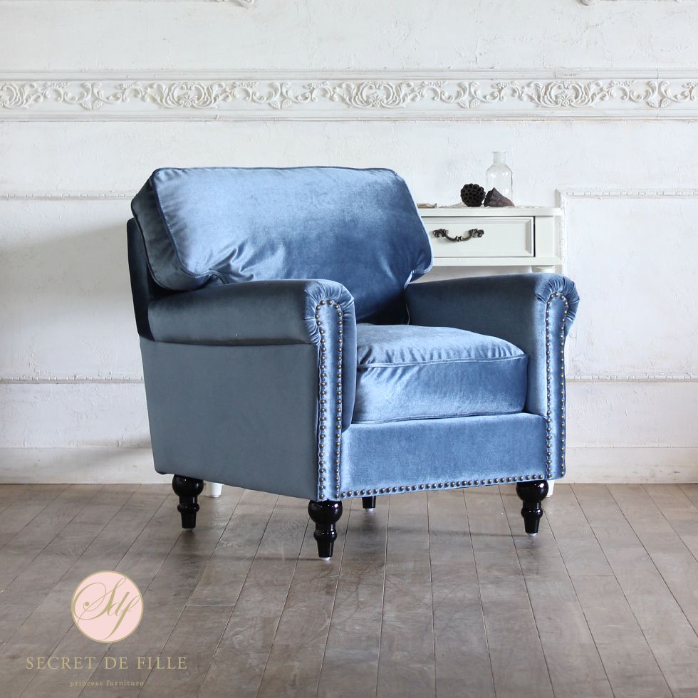 【受注生産商品】ソファ 1人用 一人用 1人掛け 一人掛け イギリス アンティーク 風 家具 ヨーロッパ ソファー ヴィンセント ヨーロピアン おしゃれ ヴィンテージ ブルックリン シンプル コンパクト レトロ アメリカン カジュアル かっこいい リラックス リプロ C 76*80*71