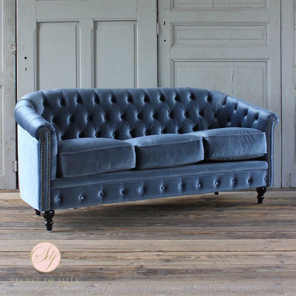 チェスターフィールド ソファ 3人 掛け 三人掛け 3人用 三人用 アンティーク 風 家具 ヴィンセント ソファ イギリス ゴシック ヨーロピアン おしゃれ ヴィンテージ 輸入家具 レトロ モダン コンパクト 新品 リプロ E 165*67*75(3)