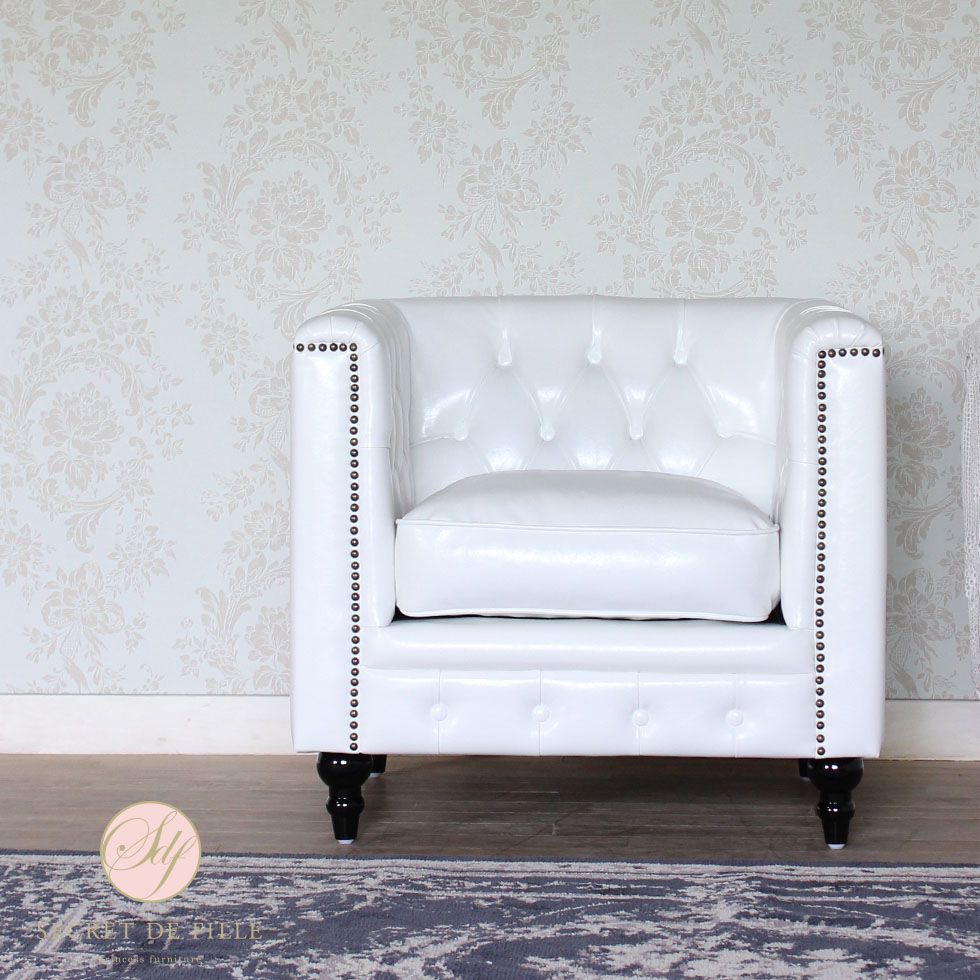 チェスターフィールド ソファ 1人掛け 一人掛け 1人用 一人用 パーソナルソファ アンティーク 風 家具 ..