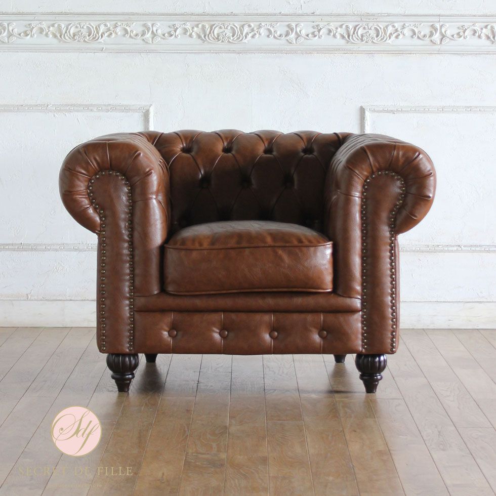 チェスターフィールド ソファー clubman 1人掛け 一人掛け 1人用 一人用 パーソナルソファ アンティー..