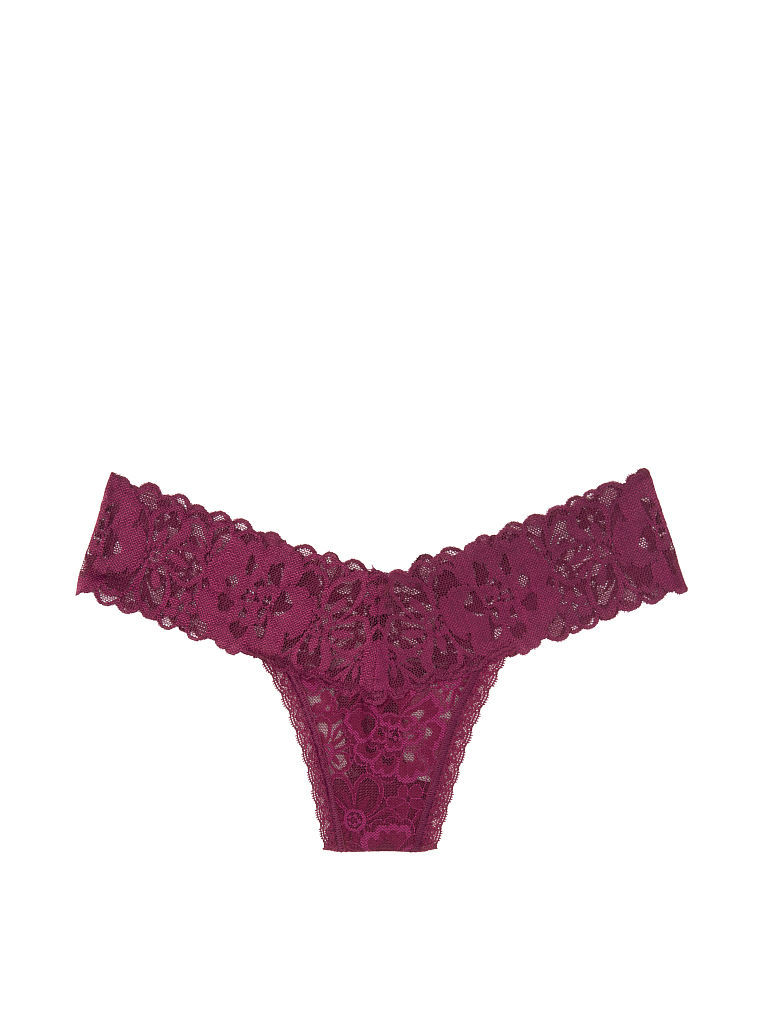 ヴィクトリアシークレット THE LACIEフローラルレースソングパンティー Floral Lace Thong Panty