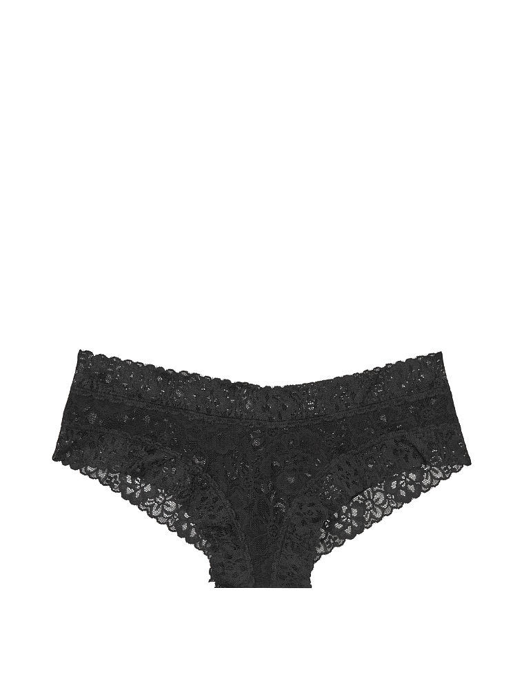 ヴィクトリアシークレット THE LACIE フローラルレースチーキーパンティー ( DL3-Black ) Floral Lace Cheeky Panty