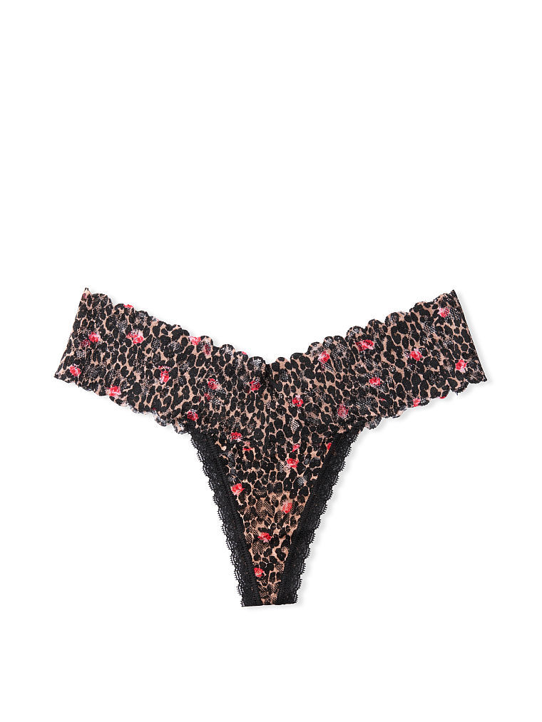 ヴィクトリアシークレット THE LACIEフローラルレースソングパンティー Floral Lace Thong Panty