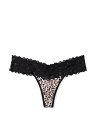 ヴィクトリアシークレット　ランジェリー ヴィクトリアシークレット STRETCH COTTONレースウエストソングパンティーLace-waist Thong Panty