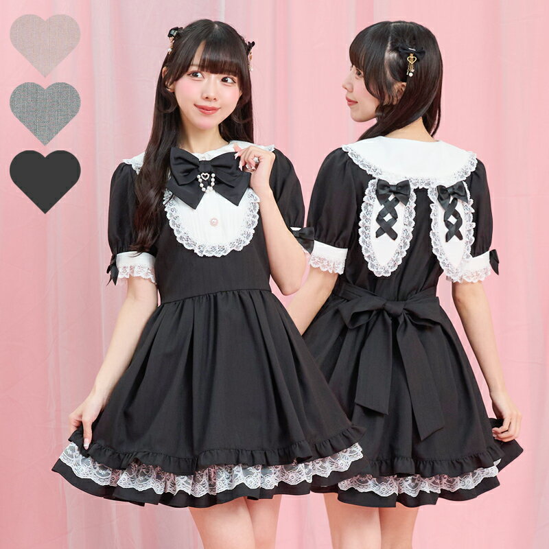 うさみみワンピース4/25 12:00 販売スタートsecrethoney シークレットハニー シーハニ 量産型 レディース ガーリー 半袖 ピンク グレー ブラック 黒