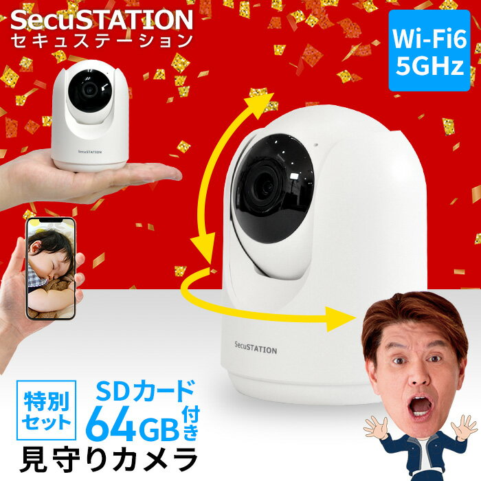 【おトク★SD64GB付き録画セット】 ペットカメラ 見守り