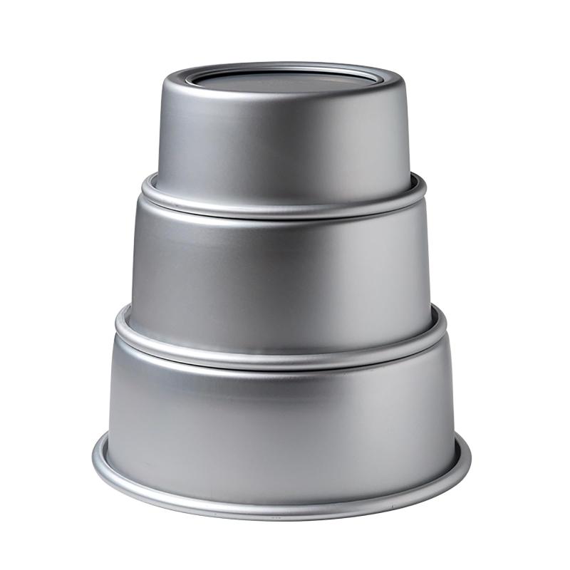 i enjoy + ケーキ型 12cm 15cm 18cm 3個組 底取れ ケーキの型 アルミ チーズケーキ 型 デコ型 cake mold お手入れ簡単 baking pan