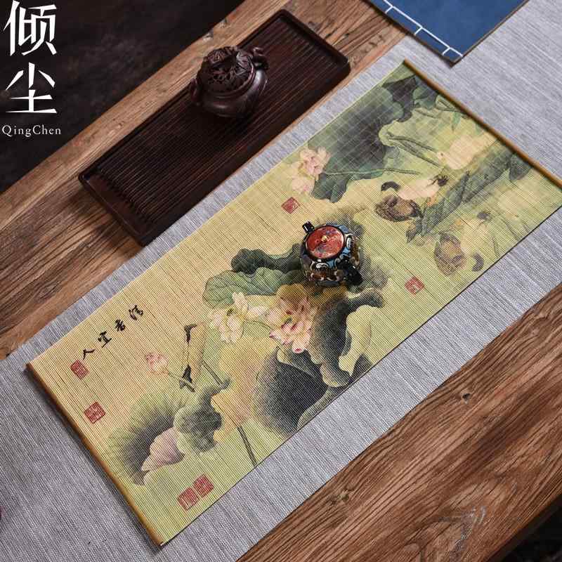 ティーマット 茶道具 テーブルクロス ランチョンマット 中国風 食器 シート 雑貨 小物 装飾品 配膳品 道具 レトロ