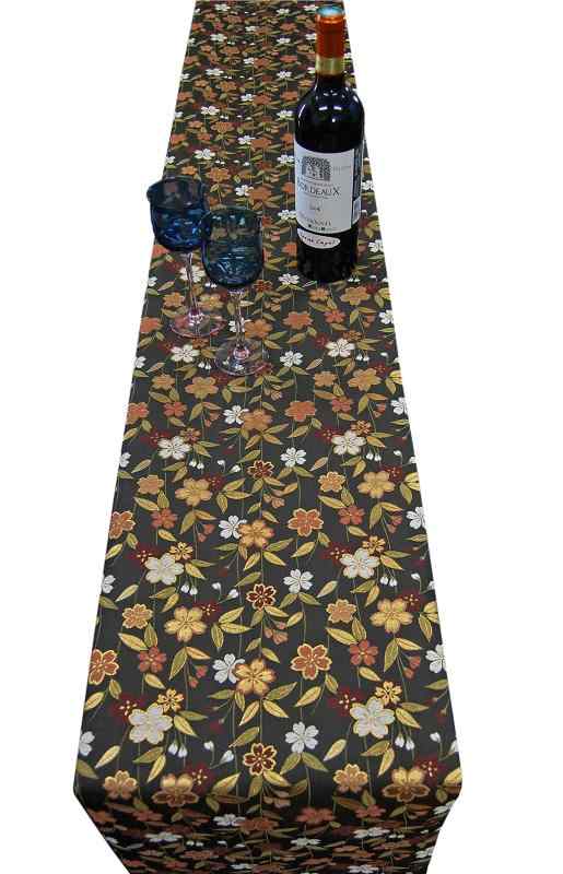 和風 着物テーブルランナー 帯の様な華やかさ パーディーやイベントを和モダンに演出 クリスマスやお正月のテーブルコーディネート 帯風 全面柄 箱入 包装済 180×30cm （桜 さくら）