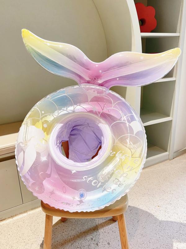 ・対象: 子供・素材: 環境配慮型PVC・仕様: 厚手・柄: プリント・用途: 水泳、水遊び・サイズ: 70サイズ、内径ハンドル付きマーメイドシート、対象年齢0-4歳・カテゴリ: 浮き輪