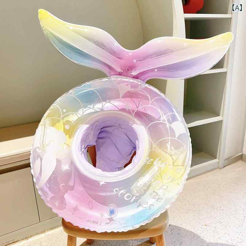 浮き輪 子供 ベビー キッズ 女の子 美人魚 マーメイド スパンコール ピンク ハンド...