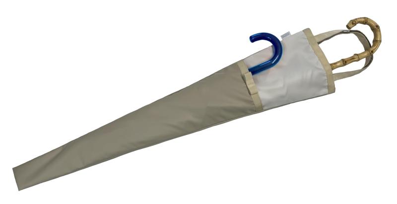 スマイリッシュお受験シリーズ 大人の傘と子供の傘が入る親子傘袋（ネイビー・クリーム）