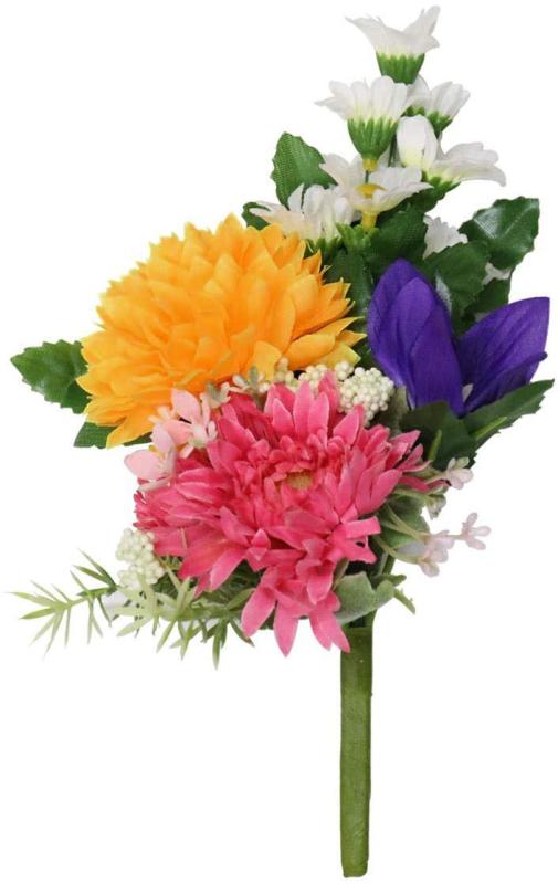 なーむくまちゃん工房 仏花(M) 仏壇用 造花(1束) Mサイズ ミックス