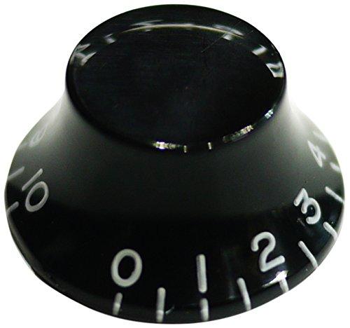 【GP FACTORY】ギブソン系ギター用エンボス文字仕様UFO/ハットノブ ブラック ミリサイズ 日本製 GPF-KP-EUFO-BLK-1PGibson系ギターに用いられる事の多いヴォリューム・トーン用のコントロールノブ。エンボス文字仕様のUFO/ハットノブ、1個売り。カラー：ブラック日本製、ミリサイズ、6mm径スプリットシャフト用。Greco,Tokai等のミリ規格のギターのコントロールポット用