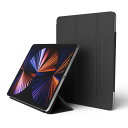 【elago】 iPadPro12.9 2022 / 第5世代 対応 ケース 手帳型 オートスリープ 対応 スリム 保護 カバー Apple Pencil 2 充電 可能 ホルダー / 角度 変更 スタンド 付き 薄型 手帳 タブレットケース [ App(2)
