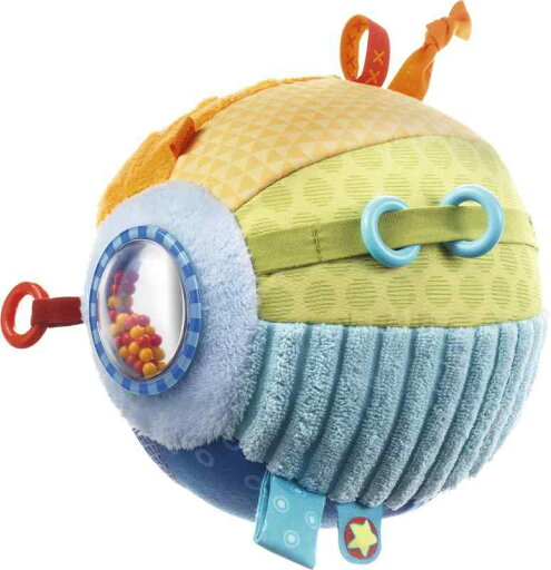 HABA ディスカバリーボール 柔らかくてカラフルで触って楽しめる立体模様 リング タグ ガラガラ 鏡付き HABA ディスカバリーボール 柔らかくてカラフルで触って楽しめる立体模様 リング タグ ガラガラ 鏡付き