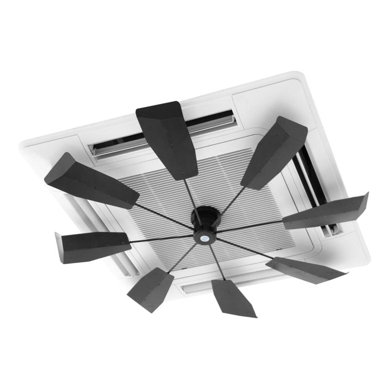 最新型 業務用エアコン風よけ 省エネ ハイブリッドファン ブラック HBF-FA1 B/B 日本製(2)