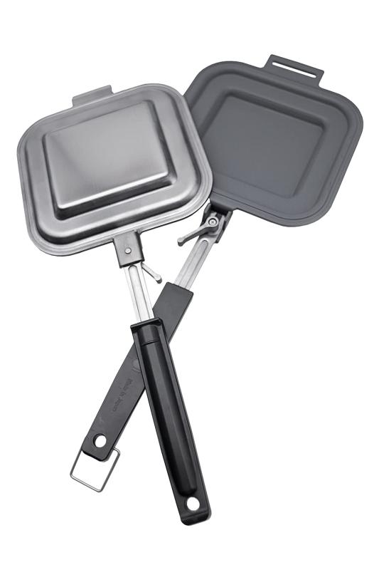 UJack(ユージャック) 日本製 ホットサンドメーカー 直火 IH 対応 取っ手が取れる ステンレス製 焼印分離型