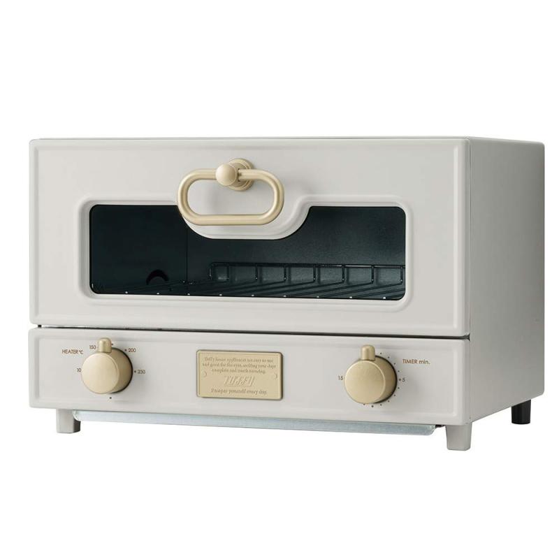 【Toffy/トフィー】 グリルオーブントースター K-TS2 プレミアム 遠赤外線ヒーター 100℃-200℃温度調節機能 1000W レトロ K-TS2