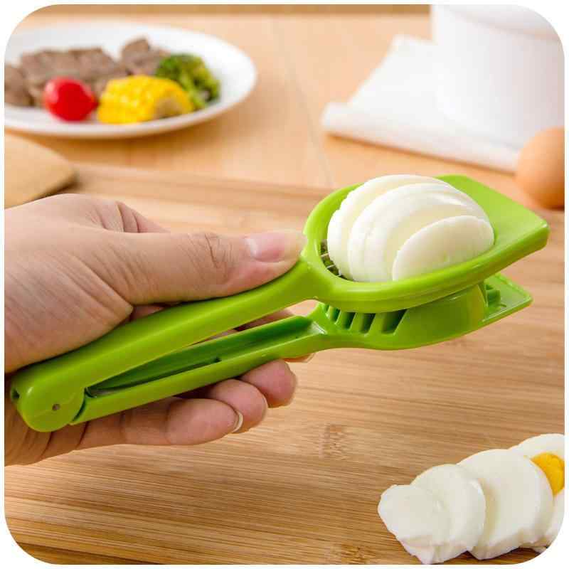 フルーツカッター キッチン 家庭用 多機能 野菜スライサー ナツメ サンザシ シイタケ イチゴ 卵 分割器 エッグスライサー 簡単 時短 便利 調理器具 プラスチック ステンレス製 7枚刃 シンプルデザイン