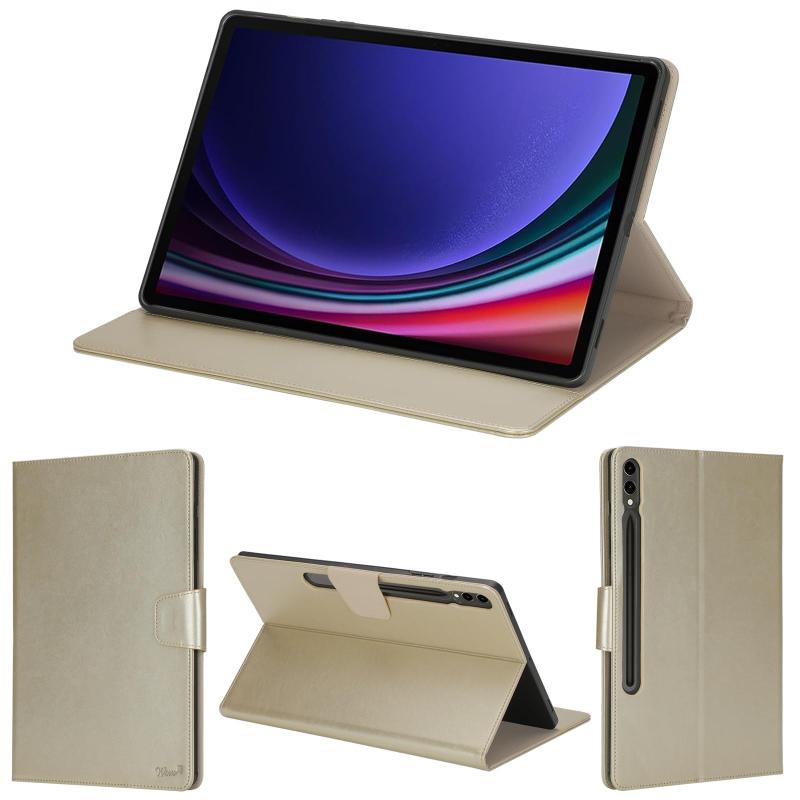 wisers Galaxy Tab S9＋ Plus 専用タブレットケース 12.4 インチ 対応 (保護フィルム 付き/スタンドタイプ) タブレットカバー 2023年 新型