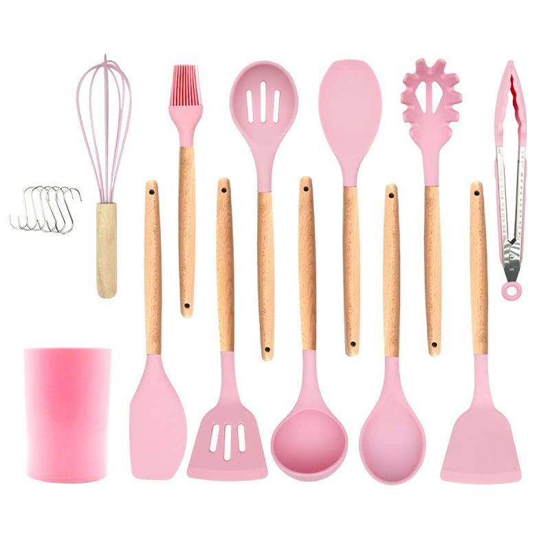 hiino kano キッチンツール セット 調理器具 製菓器具 台所用品 耐熱シリコン 木製ハンドル 食洗機対応..