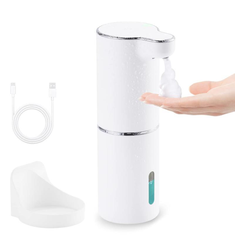 LAOPAO ソープディスペンサー 自動 泡 センサー距離で排出量2段階調整 ステンレス鋼製