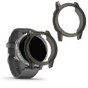 kwmobile 2x ケース Garmin Vivoactive 4 (45 mm)対応 カバー - 耐衝撃 全面保護 TPU 軽量 - クリア 透明 黒色/透明