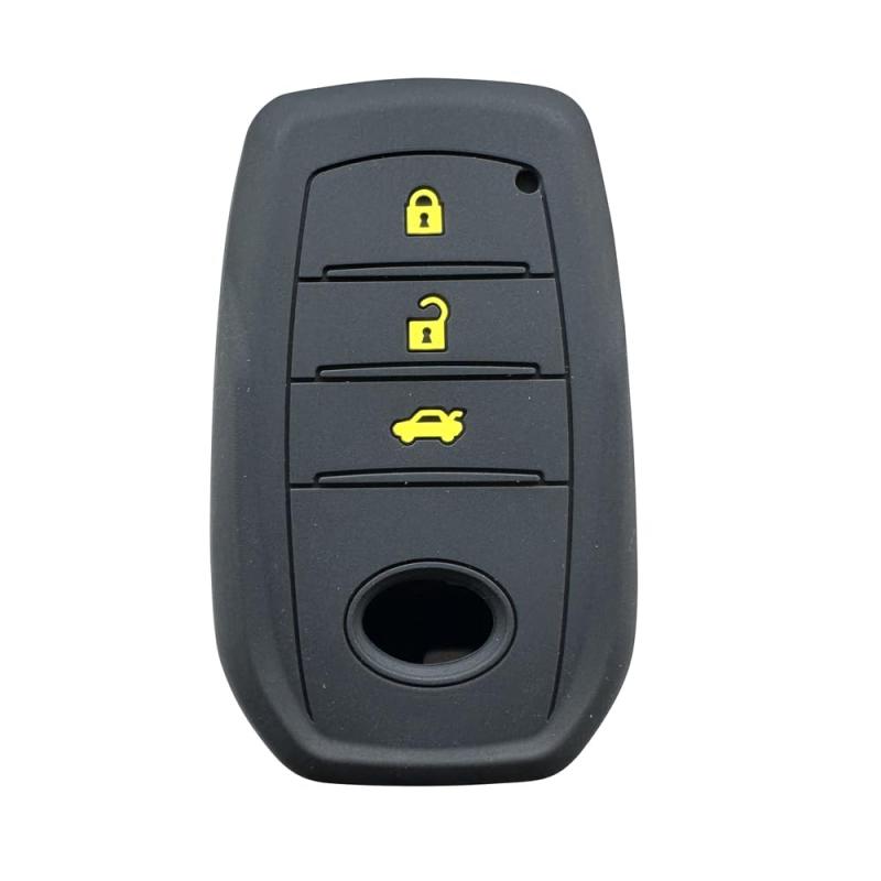 トヨタ専用設計 シリコン製 キーケース 新型ハリアー 80系/ヤクロス/ハイラックス/ランドクルーザー/ミライ専用設計 アクセサリー キーカバー