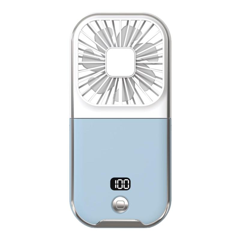 LAZOS USB扇風機 首掛け＆卓上型 スタンド機能付き