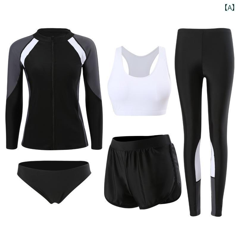 パンツ スポーツ 水着 ウェットスーツ サーフィン ラッシュガード 長袖 長 カップル スーツ お腹 カバー 着痩せ 日焼け防止 シュノーケリング カラーマッチング 温泉