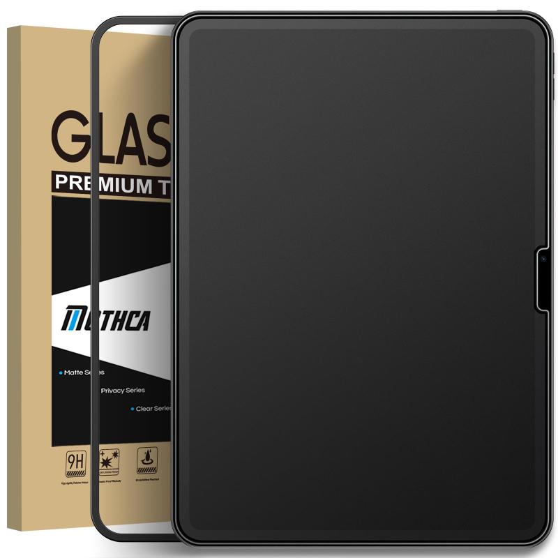 Mothca アンチグレア iPad Air 11インチ M4/M3/M2 (2026/2025/2024、第8/7/6世代)用 フィルム ガラスフィルム 硬度9H さらさら ガイド枠付き 日本旭硝子製素材 指紋防止 反射防止 飛散防止 キズ防止 撥水撥