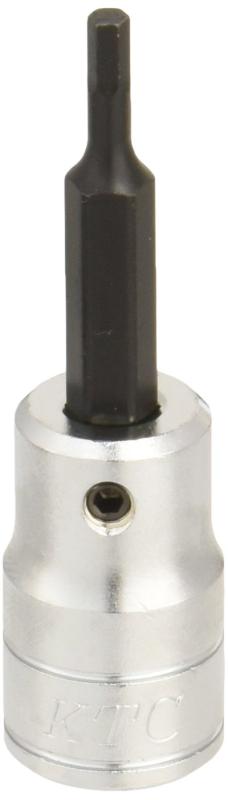 ねじ締めドリル用ソケットビット・対辺寸法：3mm・差込角：9.5mm・全長：61mm
