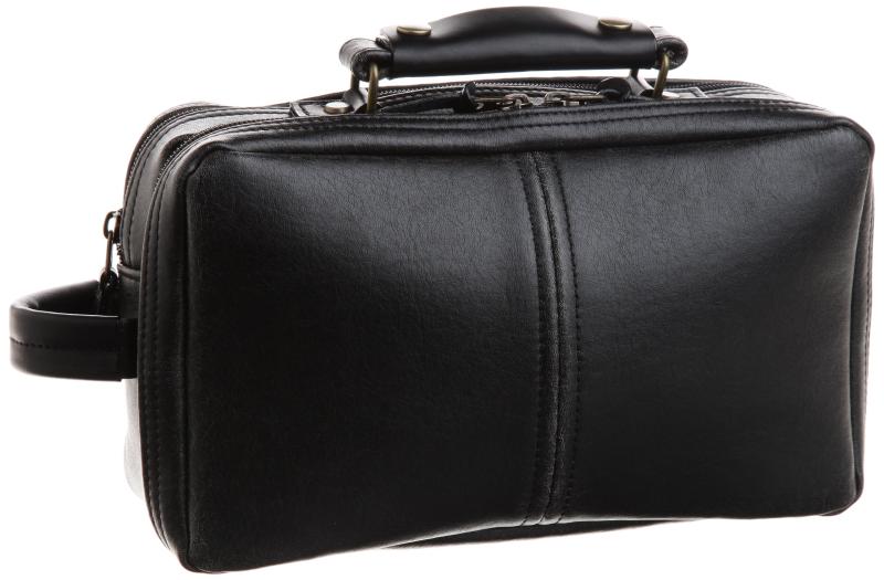 [レトロ] セカンドバッグ サイドハンドル付 本革付属 【木和田】 鞄の聖地兵庫県豊岡市製