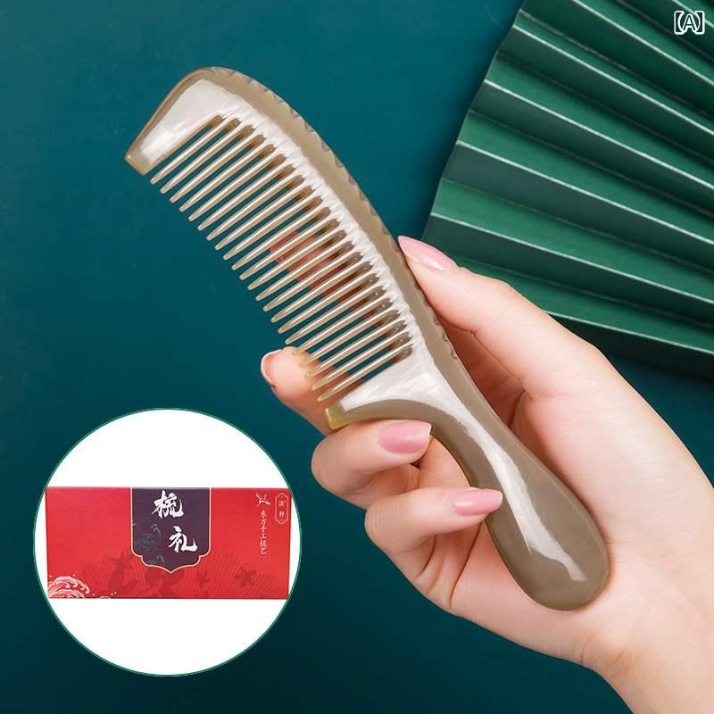 ヘアケア コーム くし おしゃれ ギフト ブラシ ケア 頭 マッサージ 彫刻 頭皮 脱毛...