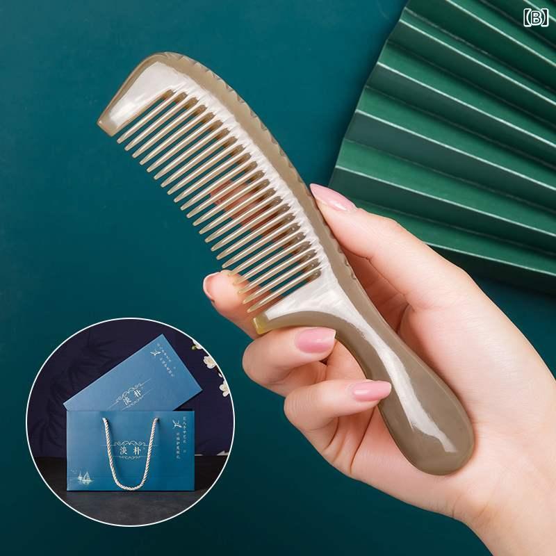 ヘアケア コーム くし おしゃれ ギフト ブラシ ケア 頭 マッサージ 彫刻 頭皮 脱毛...