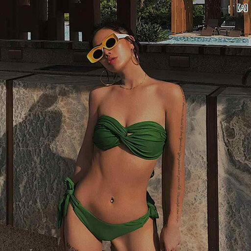 レディース 夏 ビキニ セクシー おしゃれ 水着 ビーチ プール 海水浴 女性 魅惑的 グリーン バストアップ スリム セパレート トライアングル リゾート 温泉 レディース 夏 ビキニ セクシー おしゃれ 水着 ビーチ プール 海水浴 女性 魅惑的 グリーン バストアップ スリム セパレート トライアングル リゾート 温泉