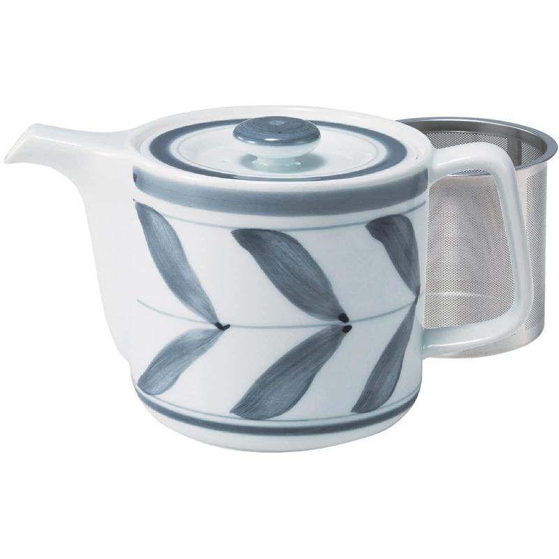 西海陶器 波佐見焼 ティーポット 急須 マジョリカ スーパーステンレス 茶こし付 容量約550ml 電子レンジ可 食洗器対応 日本製