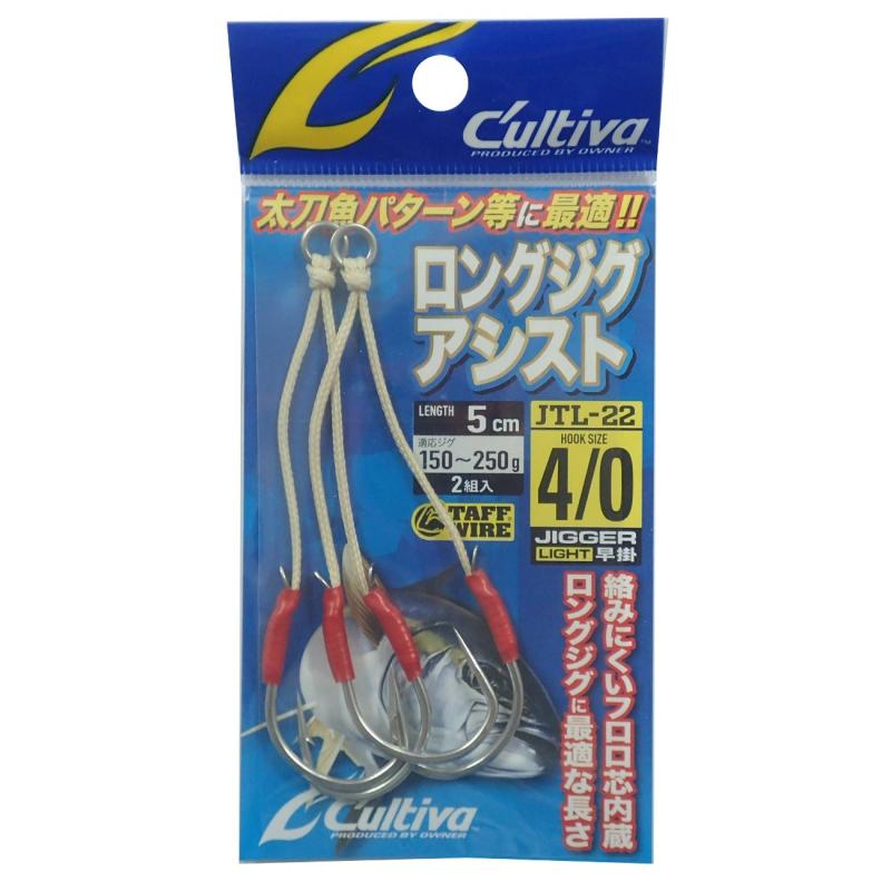 OWNER(オーナー) アシストフック JTL-22 ロングジグアシスト 4/0 2組